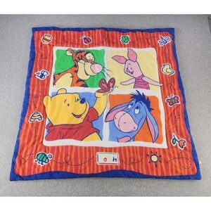 Vintage Winnie the Pooh Tigger Play Area Quilt Nursery Mat Blanket 32" Tummy